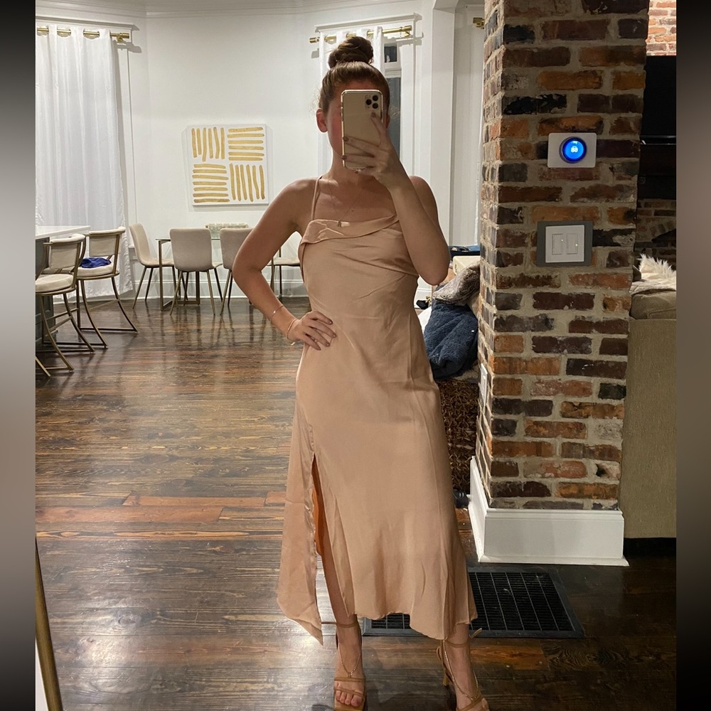 ASTR the label, pink slip dress, size XS